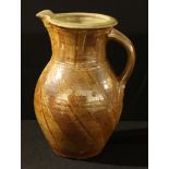 Studio Pottery - Mick Casson, a salt glazed jug, 28.5cm