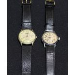 A Smiths day/date wristwatch; another, Roamer vintage wristwatch (2)