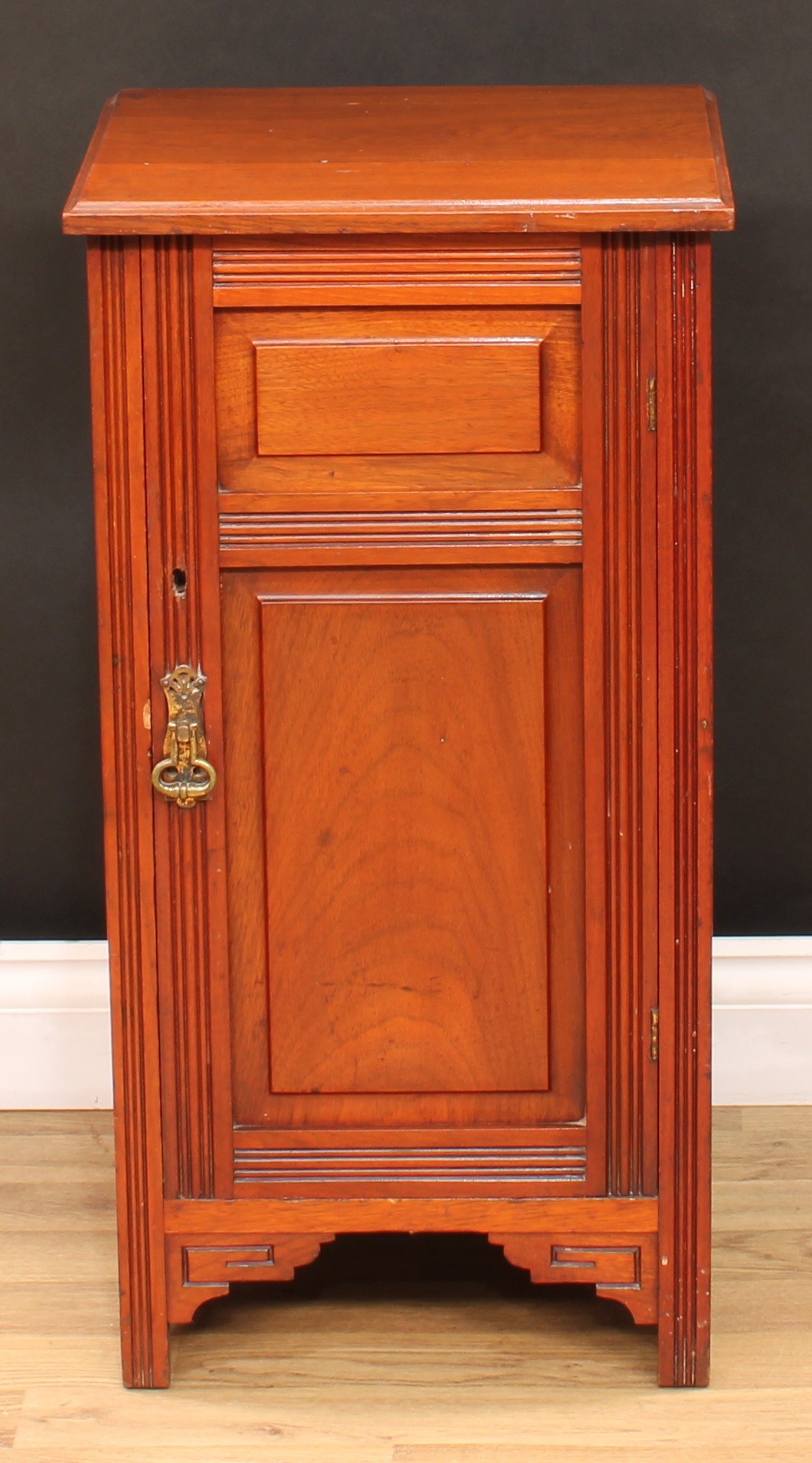 An Edwardian mahogany bedroom cupboard; others similar; a bow front chest of seven drawers, 109cm - Image 9 of 12