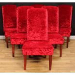A set of six contemporary hotel or dining chairs, P.F. Collections Ltd, Long Eaton, Nottingham,