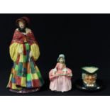 A Royal Doulton figure, The Parsons Daughter, 26cm high, HN564; another, Bo Peep, HN1811; Parson
