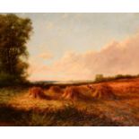 Charles Henry Passey (1818-1895) A Derbyshire Cornfield signed Charles Henry Poss** and titled to