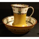 An Edwardian Bishop & Stonier jug and bowl