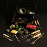 Boxes, Objects and Bijouterie - a stainless steel sailor's clasp knife; another penknife, with