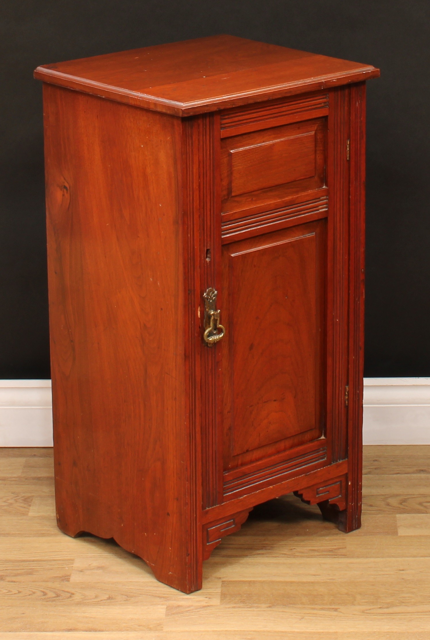 An Edwardian mahogany bedroom cupboard; others similar; a bow front chest of seven drawers, 109cm - Image 10 of 12