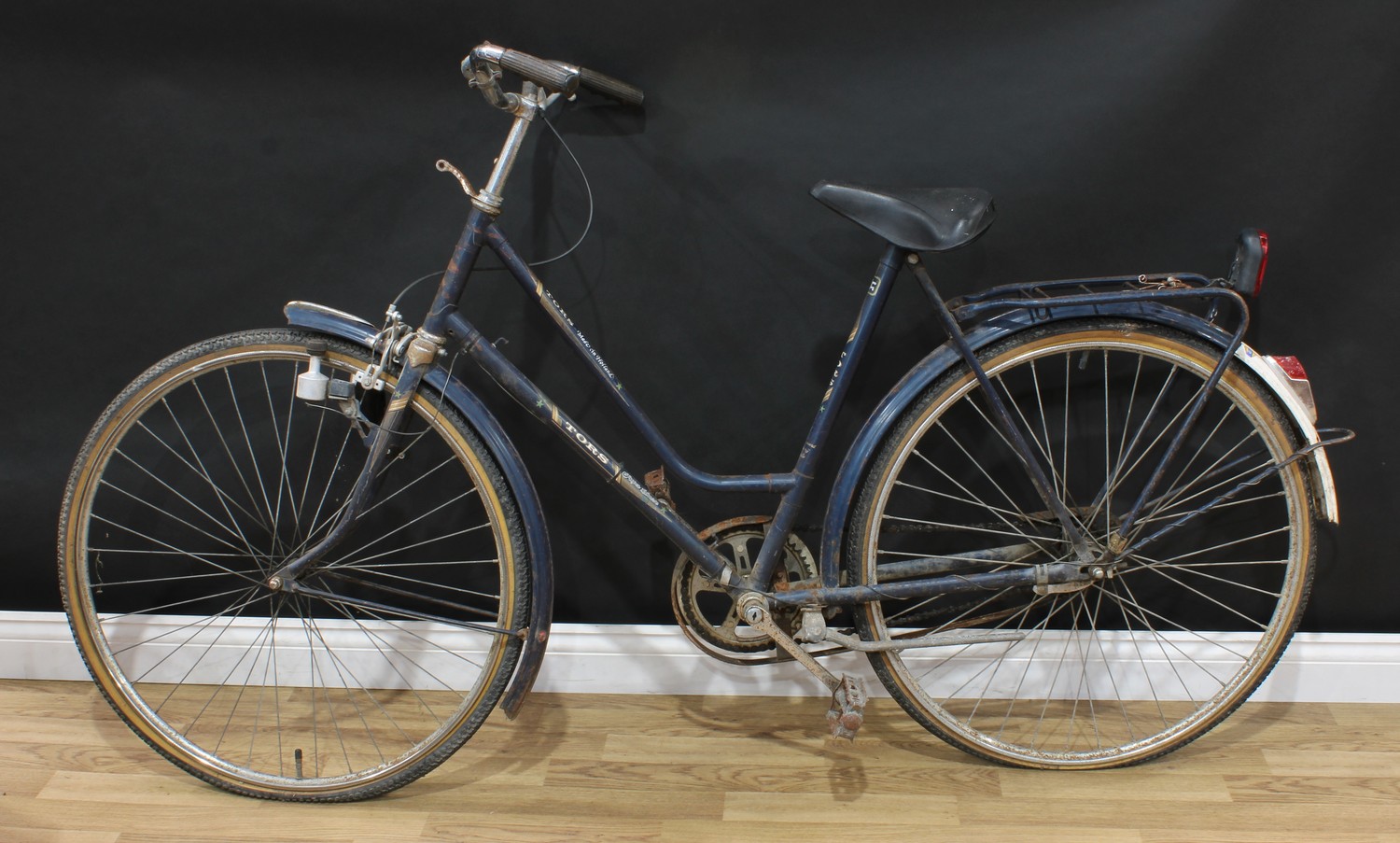 Cycling - a retro vintage Dutch Tors Super Klasse bicycle