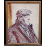 Northern British School (20th century) The Working Man oil on board, 59cm x 44.5cm