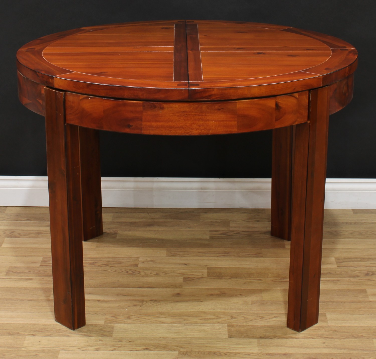 A Mark Webster Designs extending dining table, Kember range, 76cm high, 104.5cm diameter, - Image 2 of 2