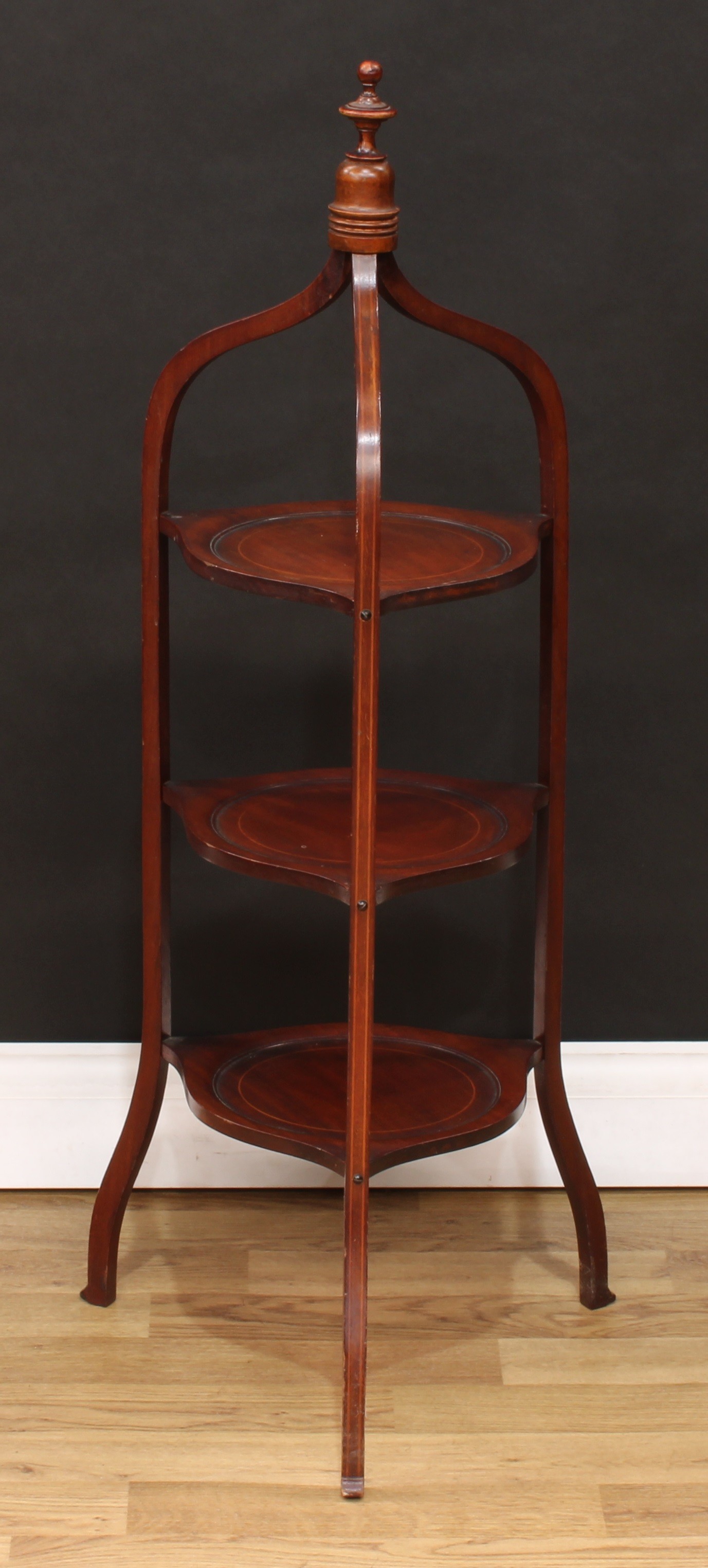 A mahogany bureau, fall front enclosing a fitted interior above three long drawers, 101cm high, 82cm - Image 9 of 9