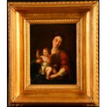 Italian School (19th century) Madonna and Child oil on canvas, 24cm x 18cm