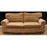A contemporary sofa, 98cm high, 237cm wide, the seat 172cm wide and 59cm deep