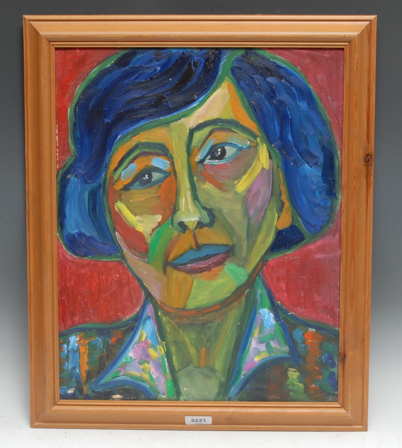 In the Abstract Manner Portrait of a Lady oil on board, 50cm x 40cm - Bild 2 aus 3