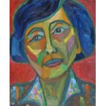 In the Abstract Manner Portrait of a Lady oil on board, 50cm x 40cm