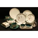 Denby Greenwheat dinner ware - plates, teapot, dishes, etc