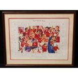 Football - Manchester United, The Ferguson Years by Peter Wileman, limited edition print to