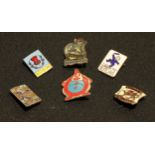 A collection of six 1950's/60's Butlins enamel badges, (6).