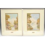 S McKinley A pair, Cordova and Seville signed, titled to mount, watercolours, 35cm x 25cm