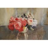 Berry, Roy (British) (XX) Roses signed, watercolour, 22cm x 32cm