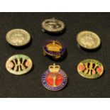 Badges and Awards - National Reserve Notts; For Loyal Service; Welsh Guards Association; For Home