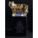 A Royal Crown Derby paperweight, Siberian Tiger, Designer's Choice Collection, limited edition,