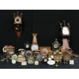 Horology - a collection of clocks, various makers and forms, Dutch wall clocks, cuckoo clocks,