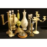 Lighting - various table lamps; etc