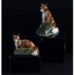 A Royal Crown Derby paperweight, Devonian Vixen, Goviers of Sidmouth signature edition, exclusive