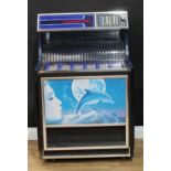 Music Interest - a mid 20th century retro vintage vinyl record jukebox, Jupiter 80L, 125cm high,