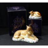 A Royal Crown Derby paperweight, Lioness, Goviers signature edition, pre-release exclusive, 179/950,