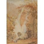English School (late 19th century) Betws-y-Coed Waterfalls watercolour, cm x 23.5cm
