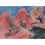 Angela Lyle (contemporary) Nude signed, dated 99, mixed medium, 24.5cm x 34cm