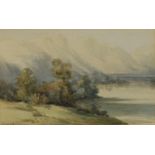 Frank Lee (20th century) A Pair, North Wales signed, watercolours, 8cm x 12.5cm