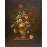 After Van Dael (20th century) Still Life of Flowers oil on canvas, 78cm x 62cm