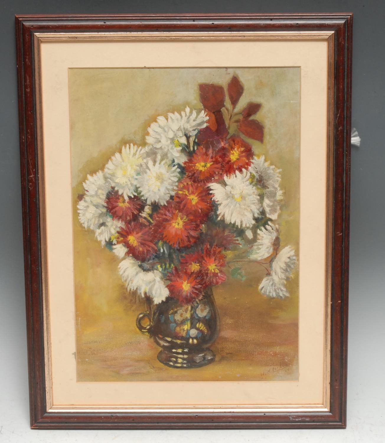 W**H**Luson Still Life, Autumn Flowers signed, oil on canvas, 33.5cm x 24cm - Image 3 of 8