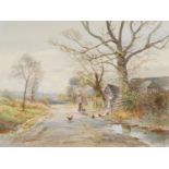 Michael Crawley Near Idridgehay signed, watercolour, 30cm x 40cm