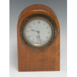 Automobilia - an early 20th century car dashboard clock, by Smiths, London, 7cm silvered dial