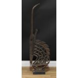 Tribal Art - a Bamana Chiwara antelope headdress, 122cm high, Mali, West Africa, collector's display