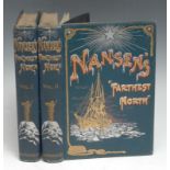 Arctic and Polar Exploration - Nansen (Fridtjof), "Farthest North" [...], two-volume set, first