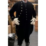 A 19th century High Sheriff's Court uniform, comprising frock coat, waistcoat, breeches, lace