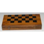 A 19th century bone Barleycorn pattern chess set, red stained opposition, the Kings 7.5cm high; an