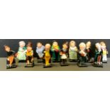 Royal Doulton - Collection of 12 Charles Dickens character figures inc Trotty Veck, Jingle, Sam