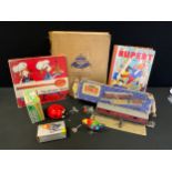 Toys & Juvenalia - Dublo T P O mail van set; Beruska lady bird, Rupert Story book etc