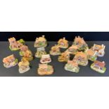 Lilliput Lane, including River Meadow Manor, Dolly Peg, etc; Memory Lane Cottages including