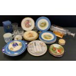 Ceramics -a part Fish dinner service; Royal Worcester collectors plates; Chelsea Flower Show