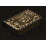 A silver mounted miniature New Testament Bible, the cover embossed with Reynolds angels, 7cm, London