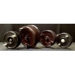 Fishing Interest - M. Lee and Son "The Leemore" bakelite fishing reel; an ELO registered bakelite