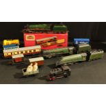 Hornby Dublo 2-rail 2400 T.P.O. mail van set, boxed; Hornby Dublo 2-rail 2211 "Golden Fleece" 4-6-