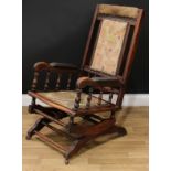 A 19th century American rocking chair, c.1890