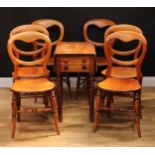 Diminutive Furniture - a 19th century mahogany Pembroke table, rounded rectangular top with fall