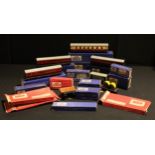 Hornby Dublo coaches and rolling stock, including D14 surburban coaches, boxed; other coaches and